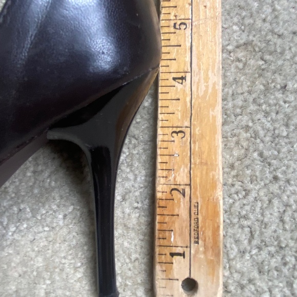 GUC Aldo Brown Leather Heels, Size 38 - Picture 7 of 8